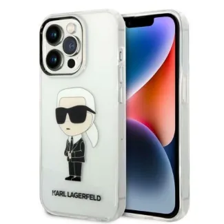 Etui Karl Lagerfeld Ikonik Karl na iPhone 14 Pro Max - przezroczyste