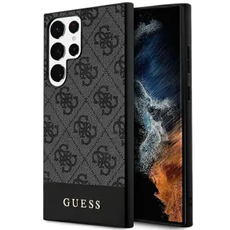 Etui Guess 4G Stripe Collection na Samsung Galaxy S24 Ultra - czarne