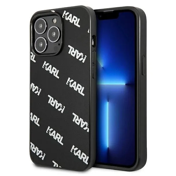 Etui Karl Lagerfeld Allover na iPhone 13 Pro / iPhone 13 - czarne