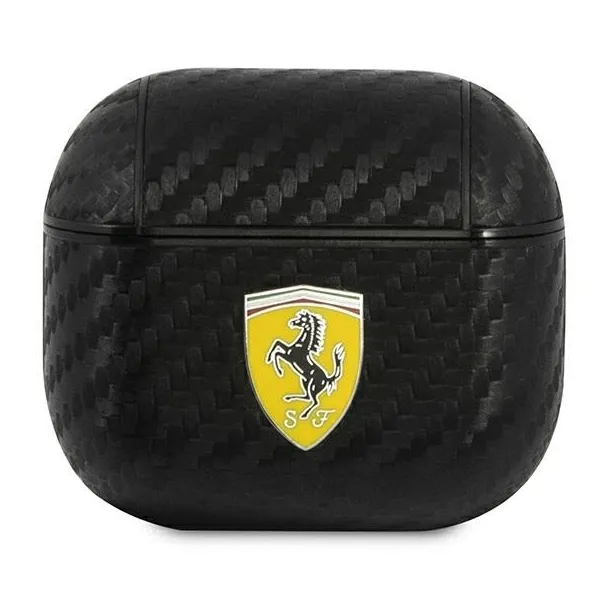 Etui Ferrari On Track PU Carbon na AirPods 3 - czarne
