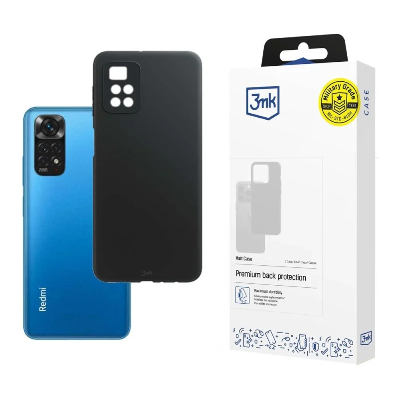 Etui 3mk Matt Case na Xiaomi Redmi Note 11s / 11 4G - czarne