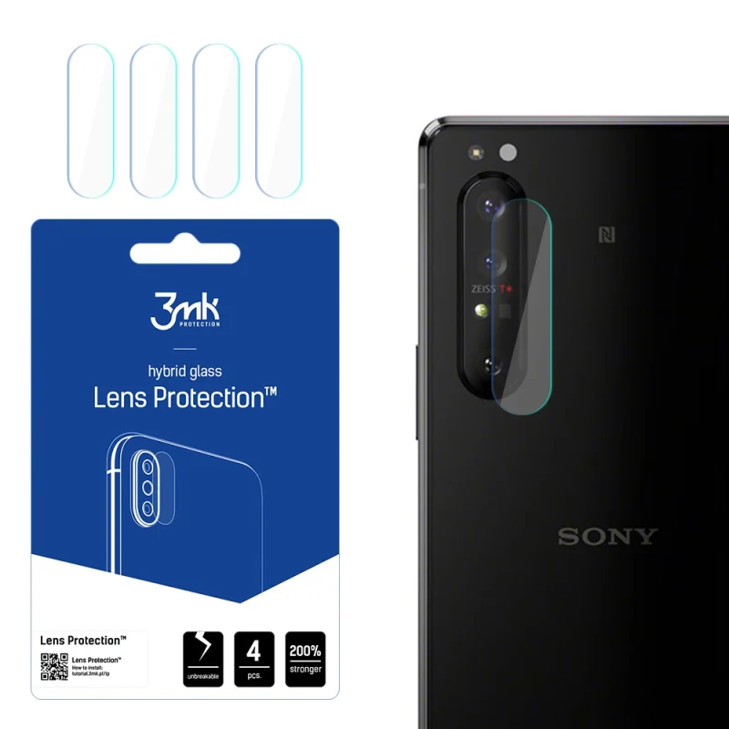 Szkło na aparat 3mk Lens Protection™ hybrydowe na Sony Xperia 1 II 5G