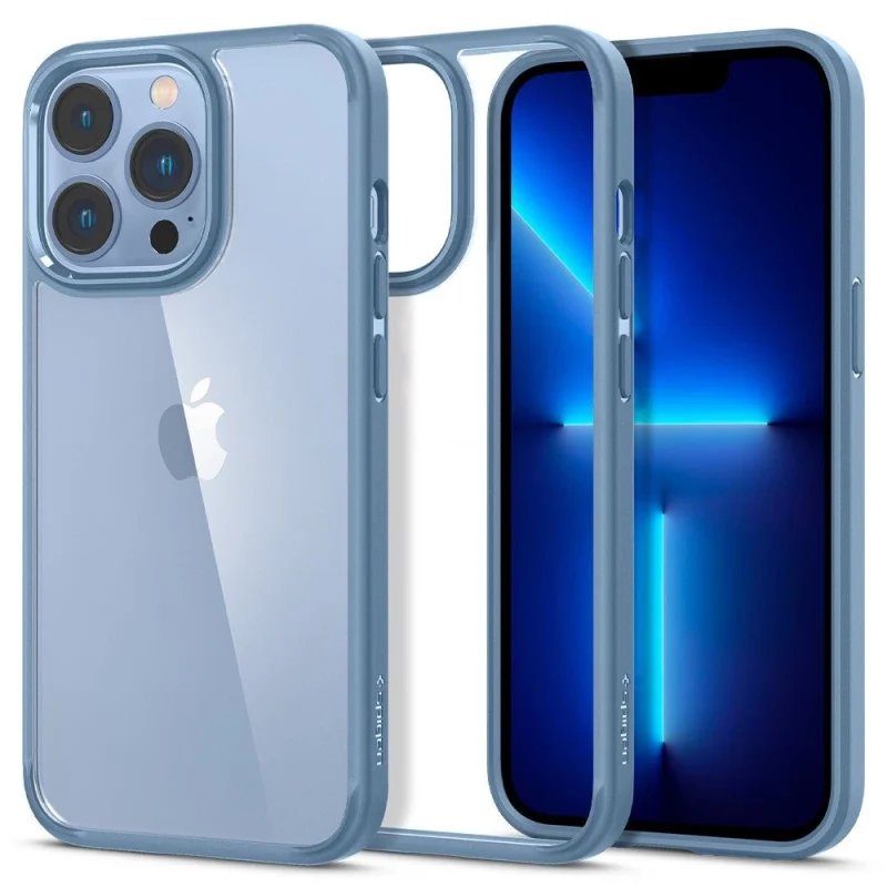 Etui Spigen Ultra Hybrid na iPhone 13 Pro - niebieskie