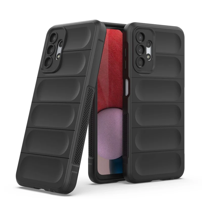 Magic Shield Case etui do Samsung Galaxy A13 5G elastyczny pancerny pokrowiec czarny - obrazek 3