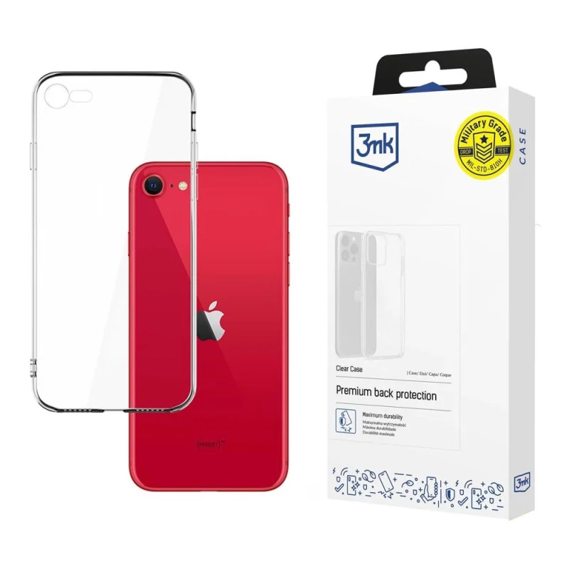 Etui 3mk Clear Case na iPhone SE 2020 / SE 2022 - przezroczyste