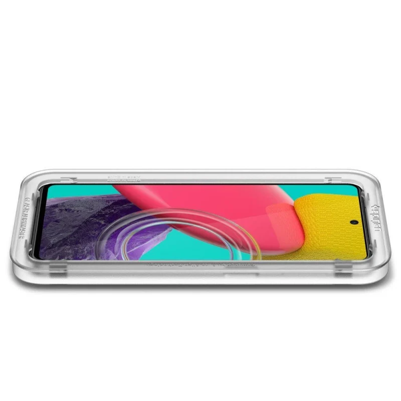 Szkło hartowane Spigen ALM Glass FC na Samsung Galaxy M53 5G - czarne - obrazek 4