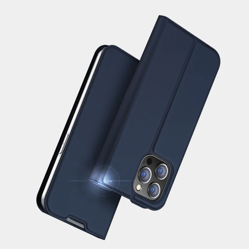 Dux Ducis Skin Pro kabura etui pokrowiec z klapką iPhone 14 Pro różowy - obrazek 15