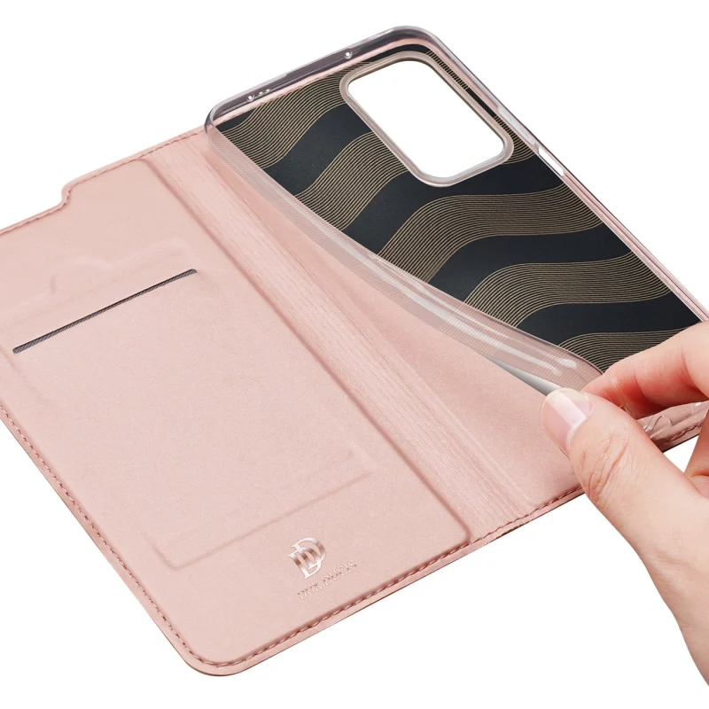 Dux Ducis Skin Pro kabura etui pokrowiec z klapką Xiaomi Poco F4 5G różowy - obrazek 8