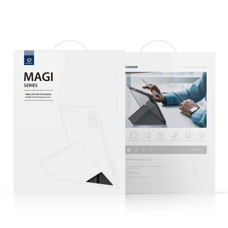 Dux Ducis Magi etui do iPad mini 2021 pokrowiec smart cover z podstawką i schowkiem na Apple Pencil czarny - obrazek 5