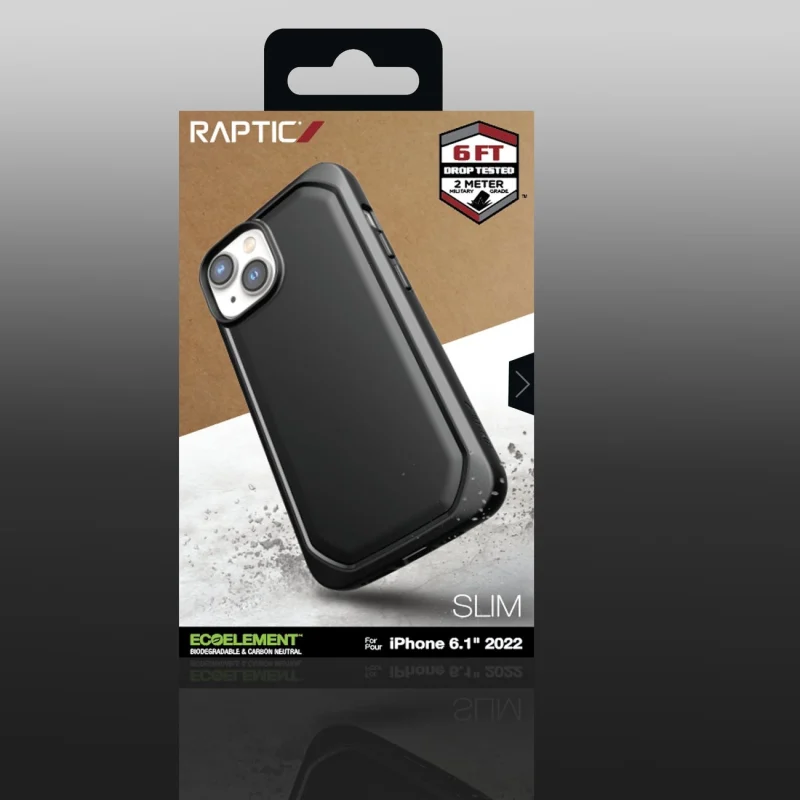 Raptic X-Doria Slim Case etui iPhone 14 pokrowiec plecki czarny - obrazek 5