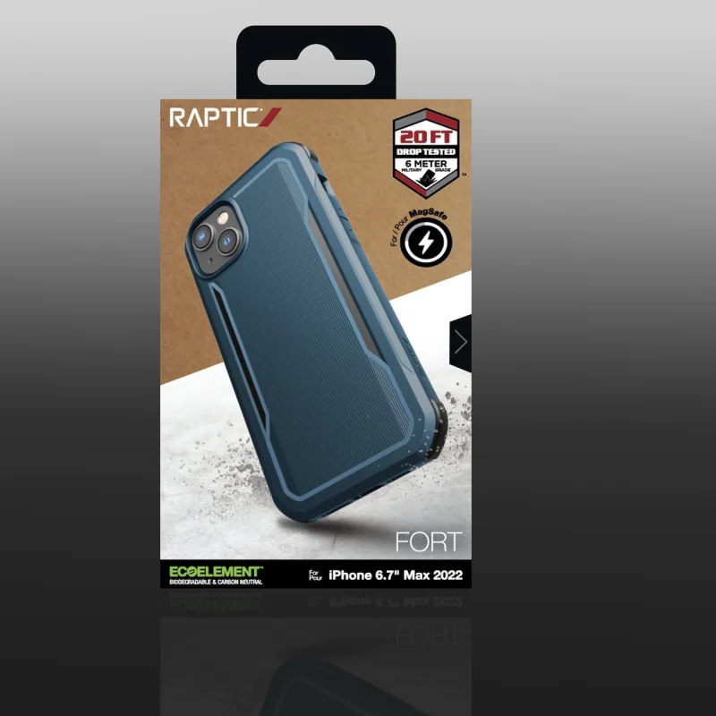 Raptic X-Doria Fort Case etui iPhone 14 z MagSafe pancerny pokrowiec niebieski - obrazek 5