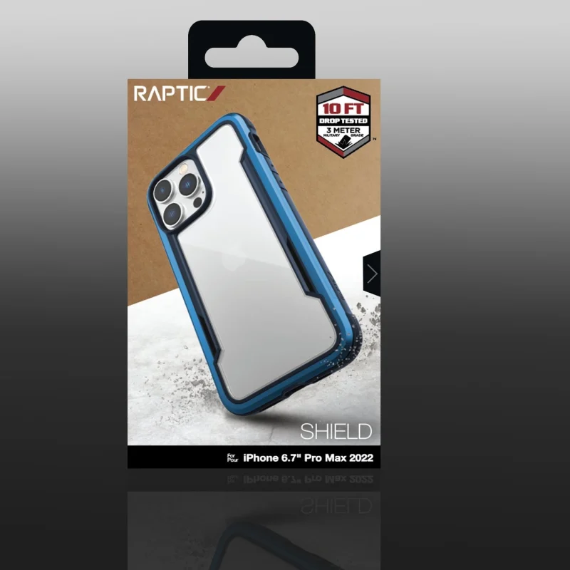 Raptic X-Doria Shield Case etui iPhone 14 Pro Max pancerny pokrowiec niebieski - obrazek 6