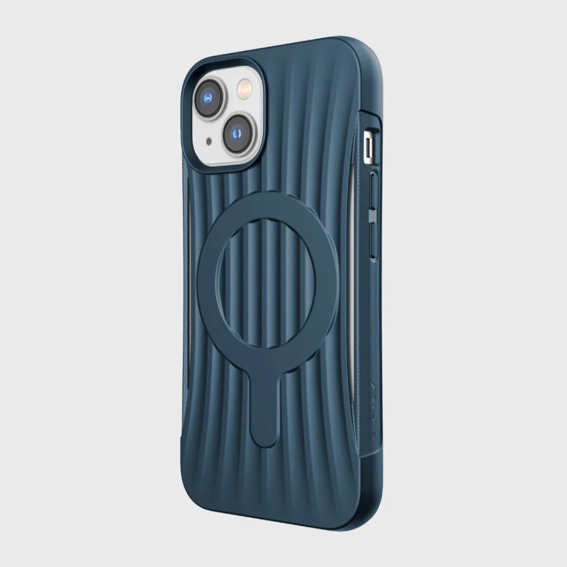 Raptic X-Doria Clutch Built Case etui iPhone 14 z MagSafe pokrowiec plecki niebieski - obrazek 4