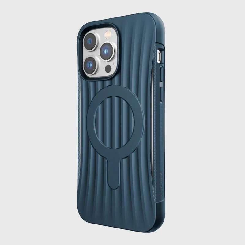 Raptic X-Doria Clutch Built Case etui iPhone 14 Pro Max z MagSafe pokrowiec plecki niebieski - obrazek 7