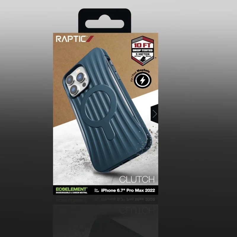 Raptic X-Doria Clutch Built Case etui iPhone 14 Pro Max z MagSafe pokrowiec plecki niebieski - obrazek 5