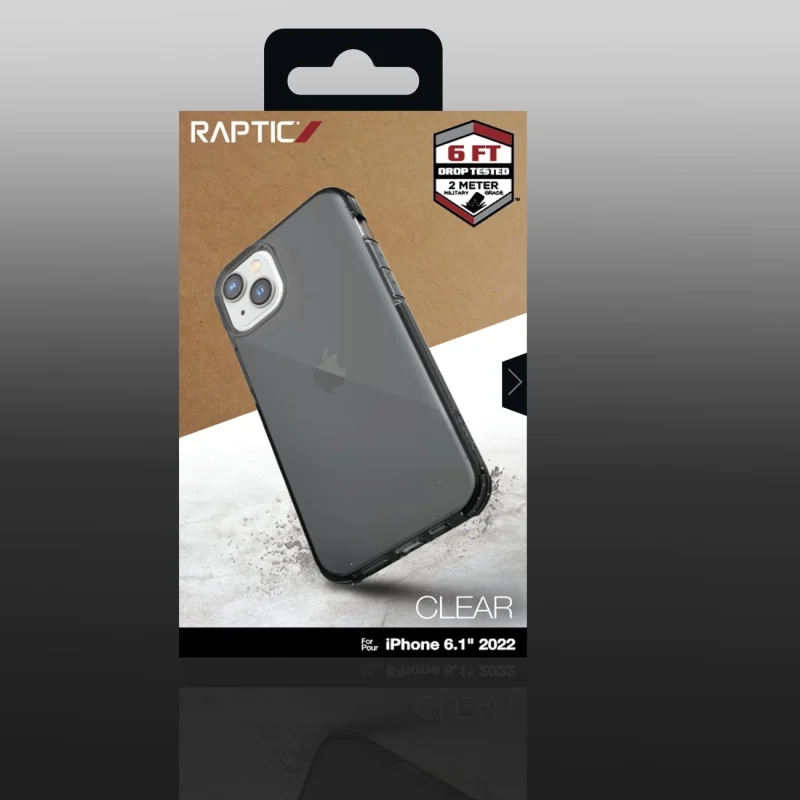 Raptic X-Doria Clear Case etui iPhone 14 pancerny pokrowiec szary - obrazek 3