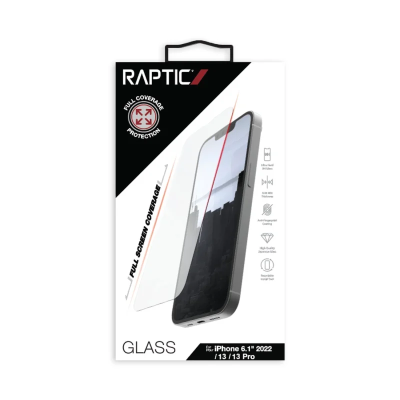 Raptic X-Doria Full Glass szkło hartowane iPhone 14 na cały ekran - obrazek 3