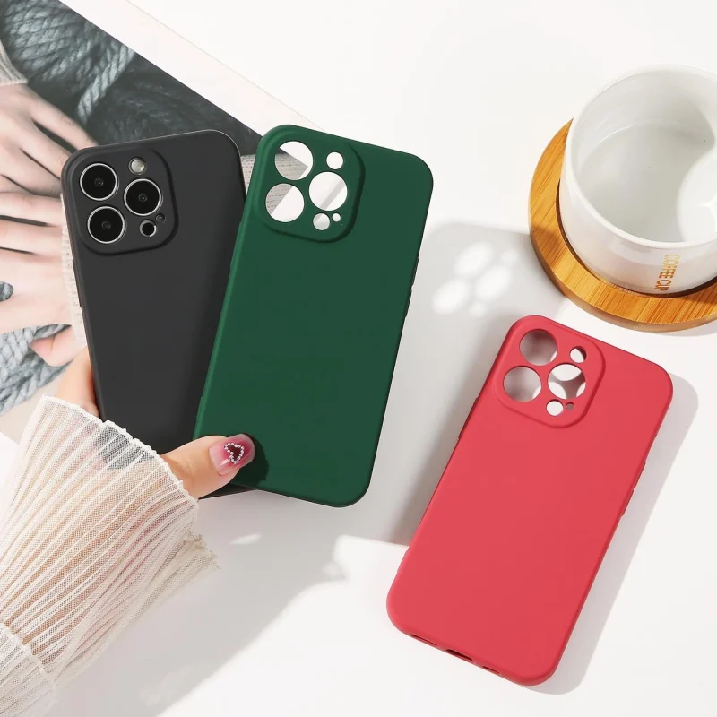 Silicone case etui iPhone 14 Plus silikonowy pokrowiec miętowozielone - obrazek 12