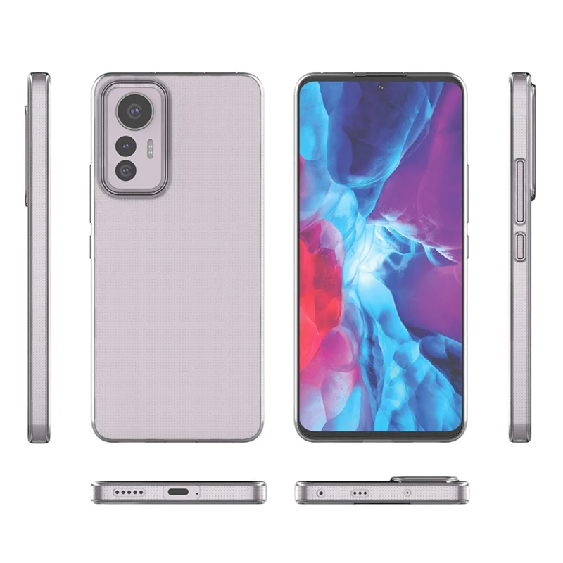 Ultra Clear 0.5mm etui Xiaomi 12 Lite cienki pokrowiec przezroczyste - obrazek 4