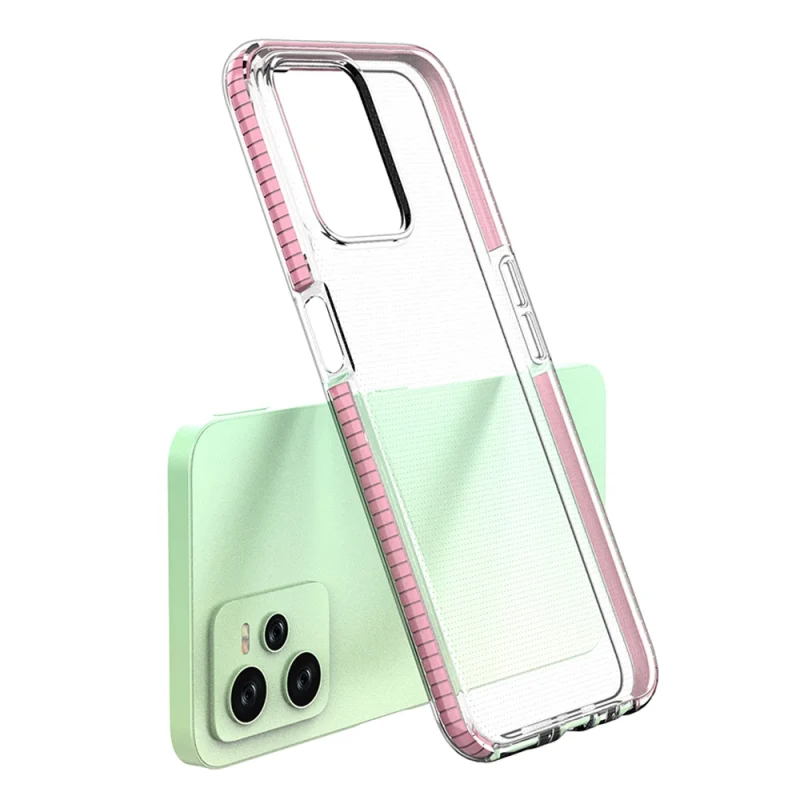 Spring Case etui Realme C35 silikonowy pokrowiec z ramką czarne - obrazek 3