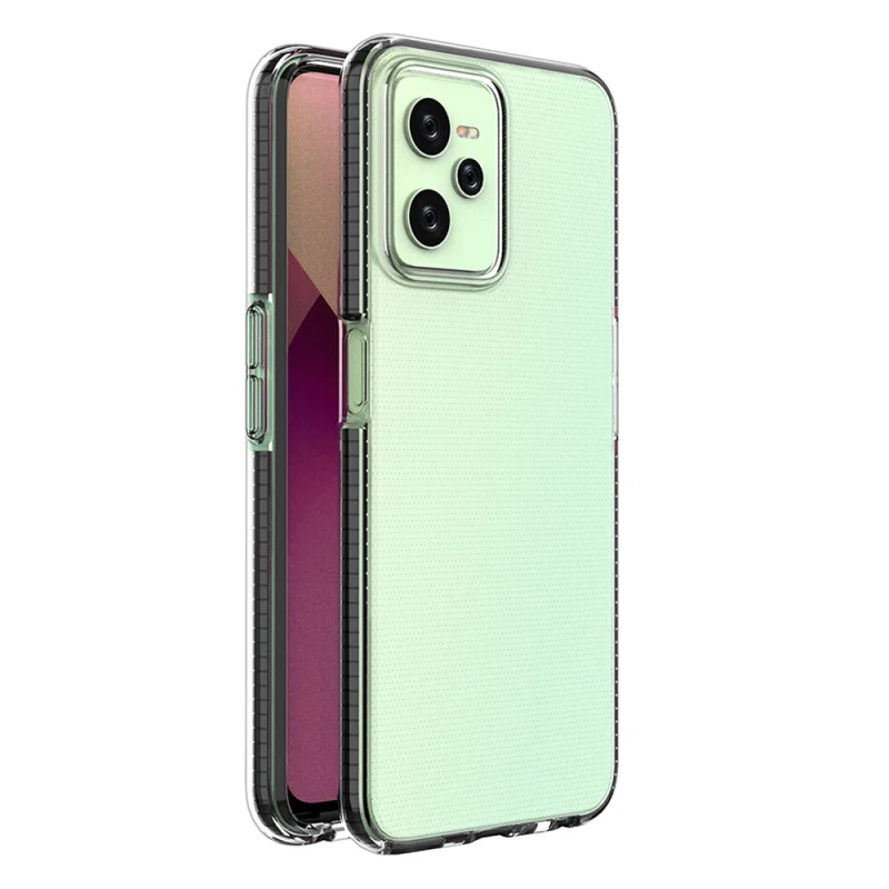 Spring Case etui Realme C35 silikonowy pokrowiec z ramką czarne