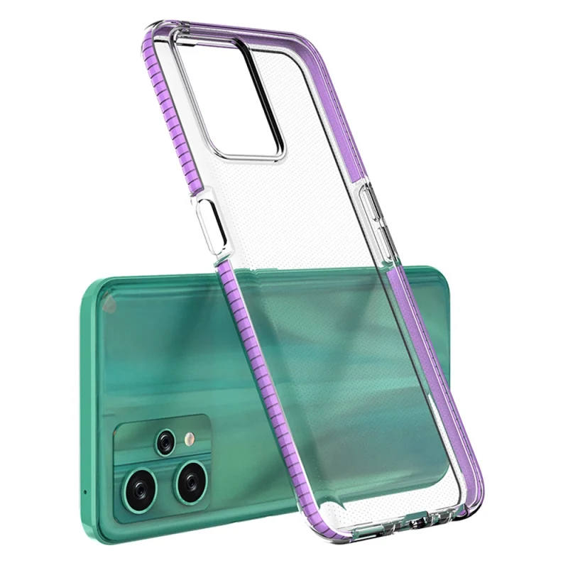 Spring Case etui Realme 9 Pro silikonowy pokrowiec z ramką czarne - obrazek 2