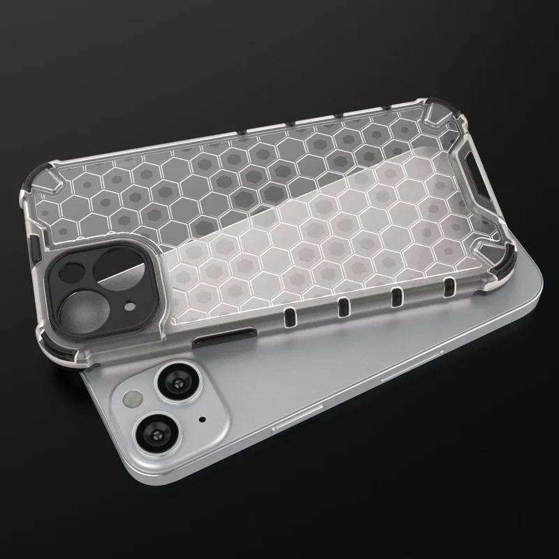 Honeycomb etui iPhone 14 pancerny hybrydowy pokrowiec czarne - obrazek 7