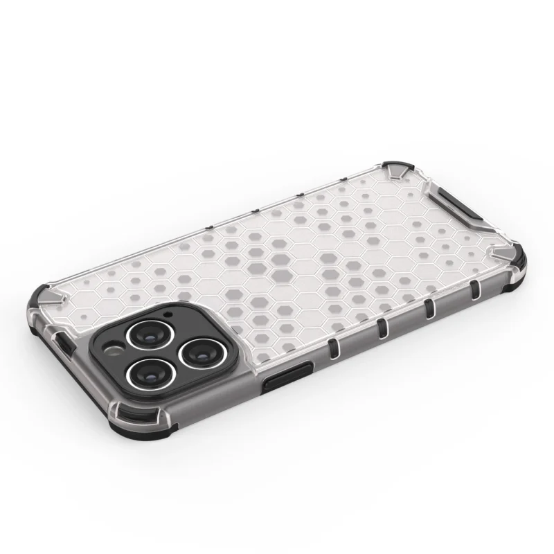 Honeycomb etui iPhone 14 Pro pancerny hybrydowy pokrowiec czarne - obrazek 13