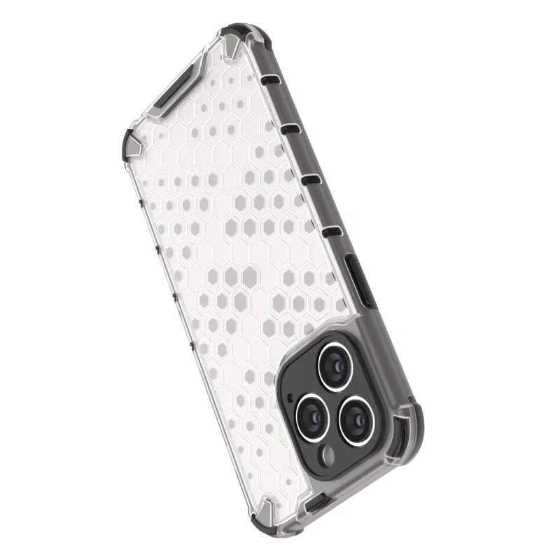 Honeycomb etui iPhone 14 Pro pancerny hybrydowy pokrowiec czarne - obrazek 14