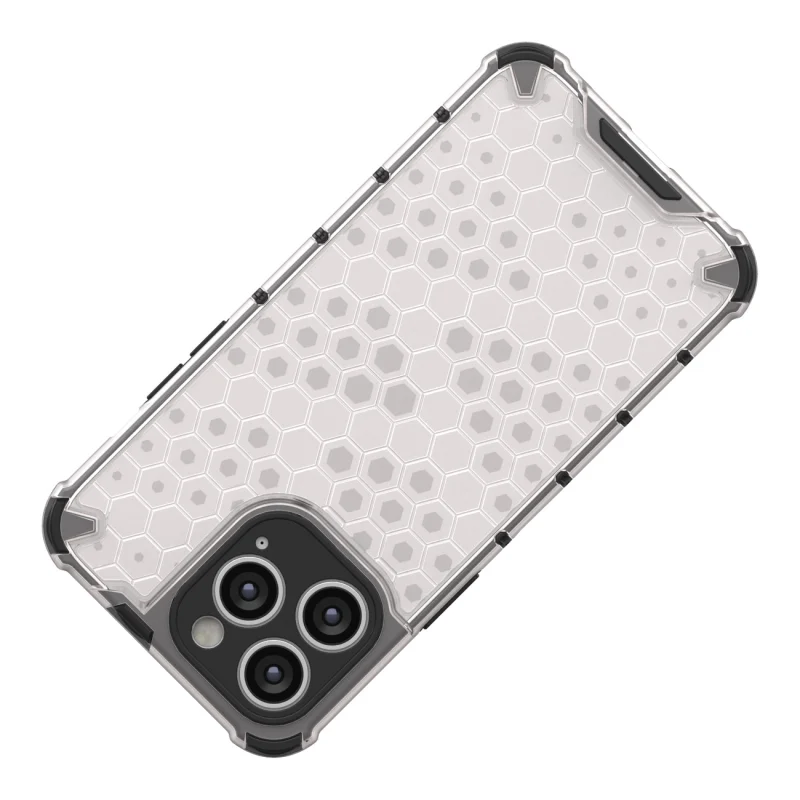 Honeycomb etui iPhone 14 Pro pancerny hybrydowy pokrowiec czarne - obrazek 5