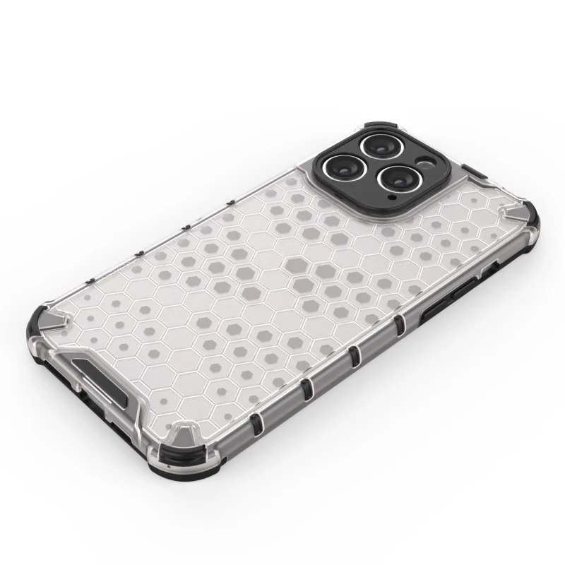 Honeycomb etui iPhone 14 Pro pancerny hybrydowy pokrowiec czarne - obrazek 8