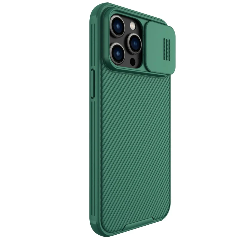 Nillkin CamShield Pro Case etui iPhone 14 Pro Max pancerny pokrowiec osłona na aparat kamerę zielony - obrazek 4