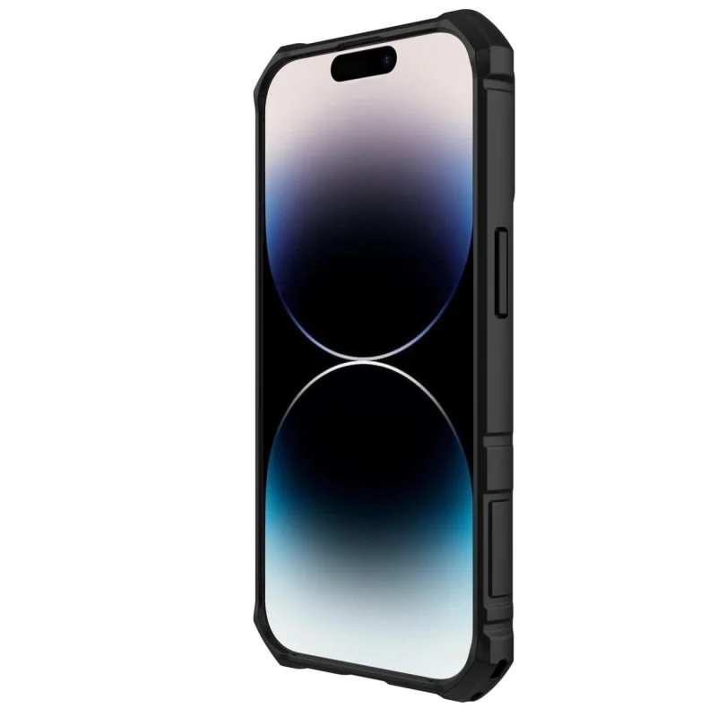 Nillkin CamShield Armor Pro Case etui iPhone 14 Pro Max pancerny pokrowiec z osłoną na aparat ring podstawka niebieskie - obrazek 6