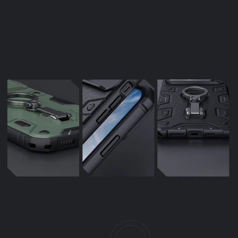 Nillkin CamShield Armor Pro Magnetic Case etui iPhone 14 magnetyczny pokrowiec MagSafe z osłoną na aparat niebieskie - obrazek 16