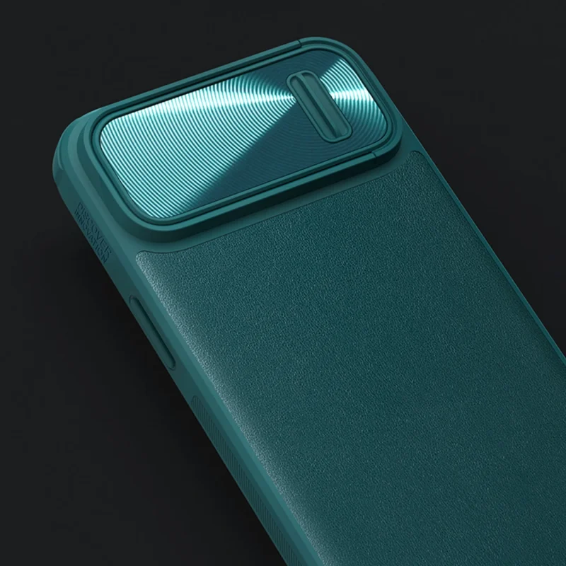 Nillkin CamShield Leather S Case etui iPhone 14 Pro pokrowiec z osłoną na aparat czarne - obrazek 10