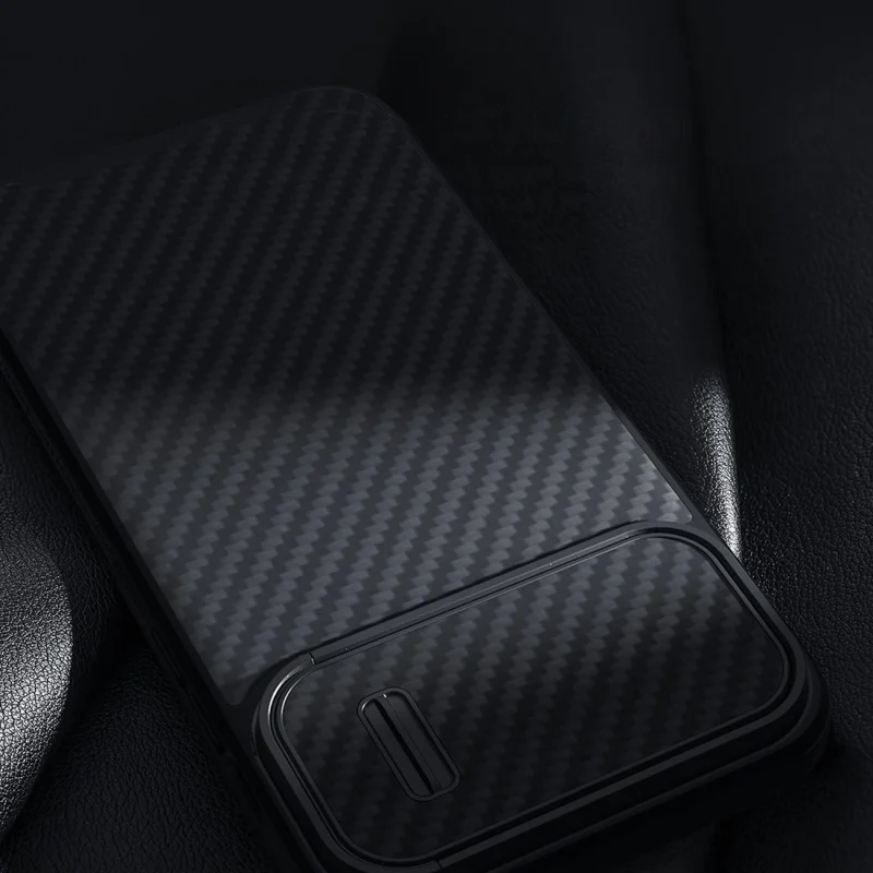 Nillkin Synthetic Fiber S Case etui iPhone 14 z osłoną na aparat czarny - obrazek 15