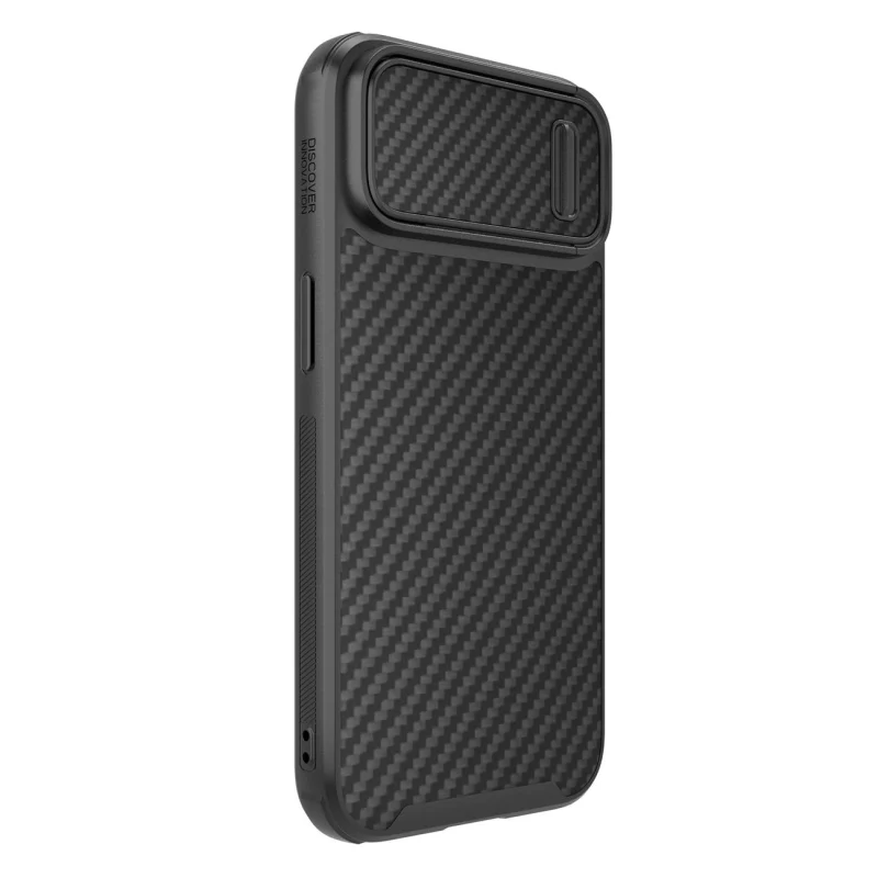 Nillkin Synthetic Fiber S Case etui iPhone 14 z osłoną na aparat czarny - obrazek 3