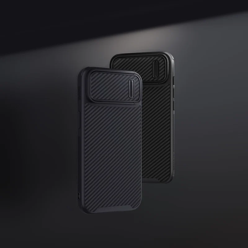 Nillkin Synthetic Fiber S Case etui iPhone 14 z osłoną na aparat czarny - obrazek 7