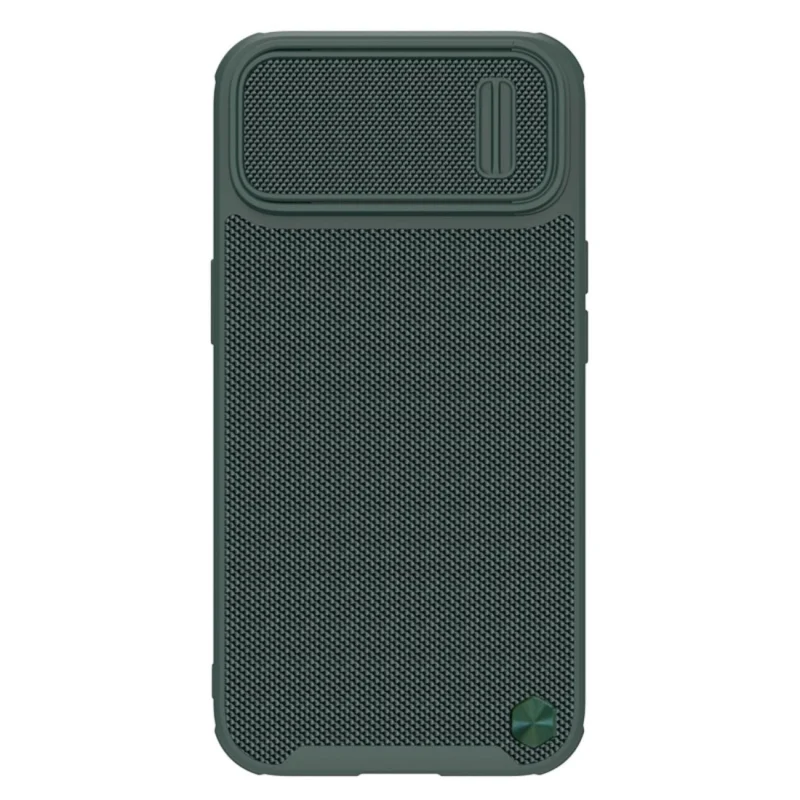 Nillkin Textured S Case etui iPhone 14 pancerny pokrowiec z osłoną na aparat zielony