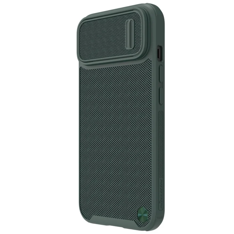 Nillkin Textured S Case etui iPhone 14 pancerny pokrowiec z osłoną na aparat zielony - obrazek 2