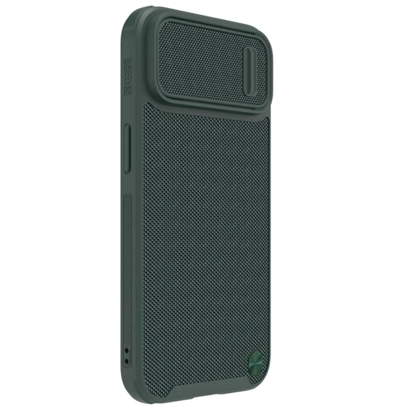 Nillkin Textured S Case etui iPhone 14 pancerny pokrowiec z osłoną na aparat zielony - obrazek 3