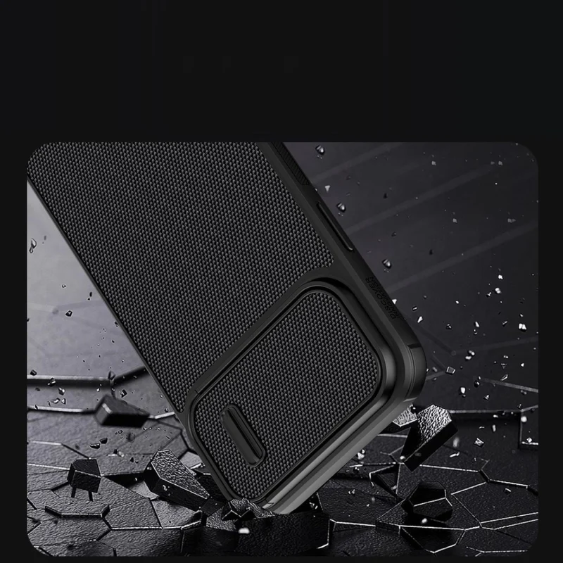 Nillkin Textured S Case etui iPhone 14 Plus pancerny pokrowiec z osłoną na aparat zielony - obrazek 8