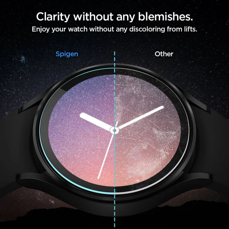 Szkło hartowane Spigen Glas.tR EZ Fit na Samsung Galaxy Watch 5 Pro (45 mm) - 2 szt. - obrazek 9