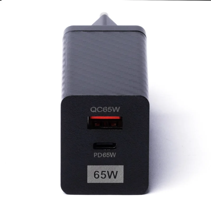 Wozinsky ładowarka GaN 65W z portami USB, USB C wspiera QC 3.0 PD czarna (WWCG01) - obrazek 3