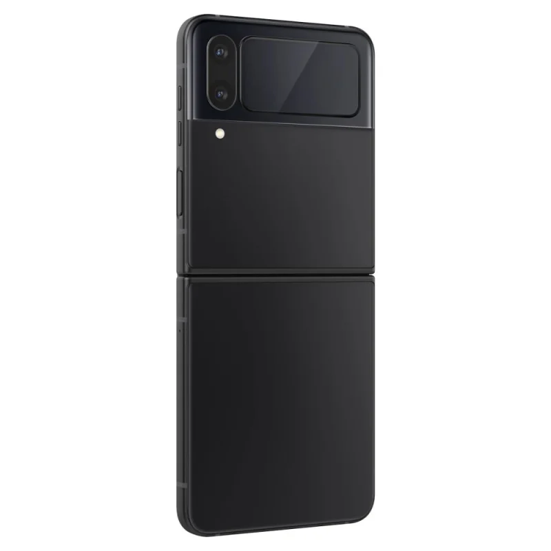 Szkło hartowane Spigen Glas.tR EZ Fit FC z folią na zawiasy na Samsung Galaxy Z Flip 4 - czarne 2 szt. - obrazek 2