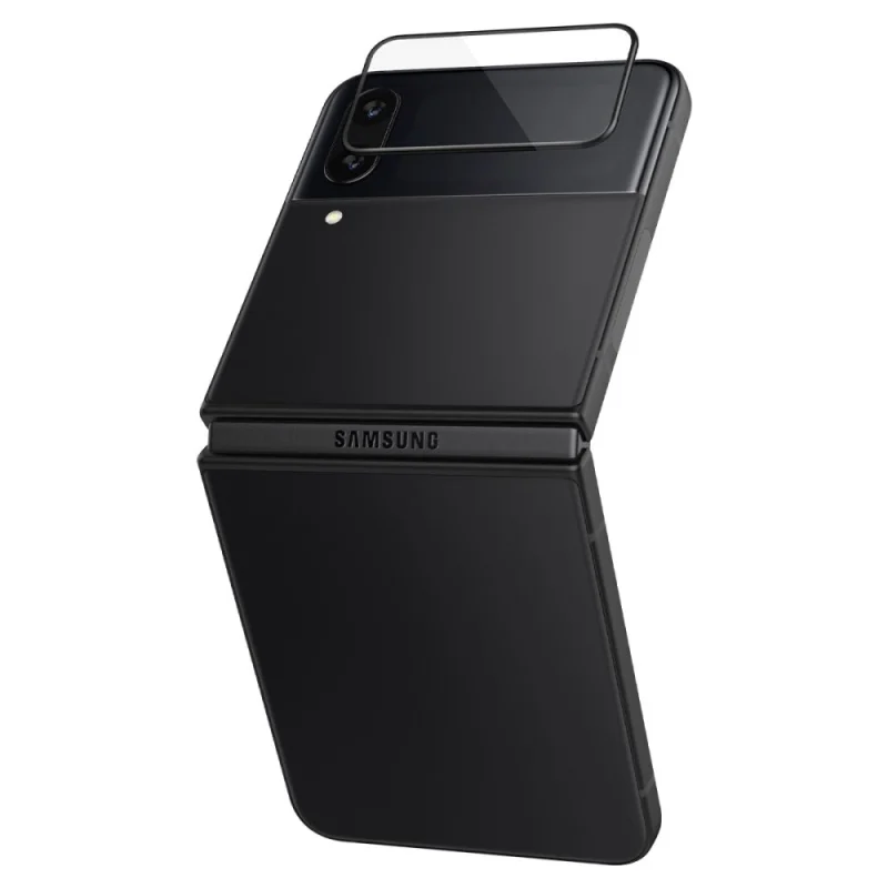 Szkło hartowane Spigen Glas.tR EZ Fit FC z folią na zawiasy na Samsung Galaxy Z Flip 4 - czarne 2 szt. - obrazek 8