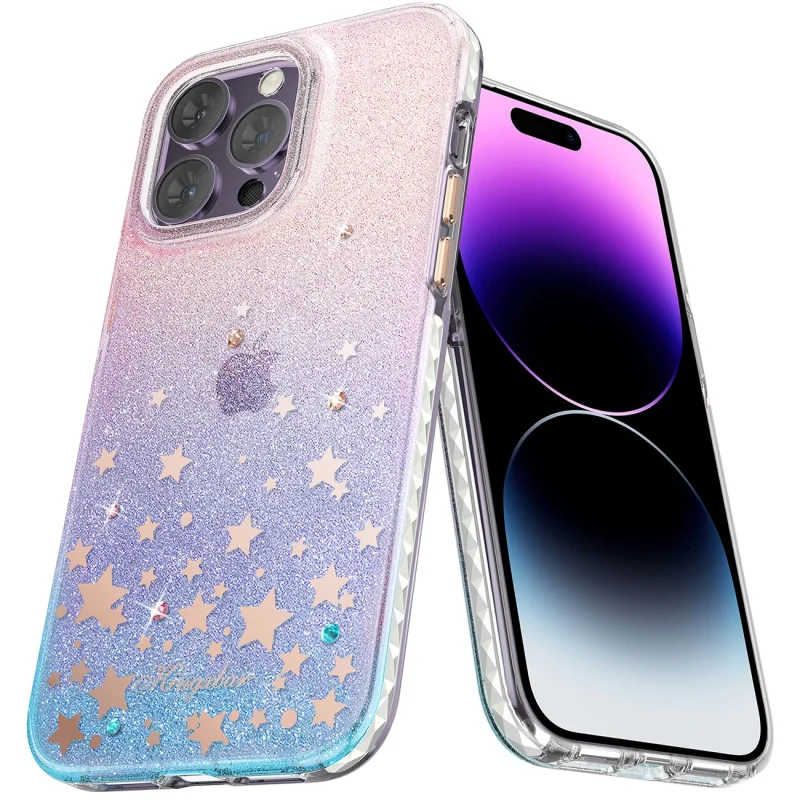 Kingxbar Heart Star Series etui iPhone 14 Plus etui w gwiazdki zodiac - obrazek 3