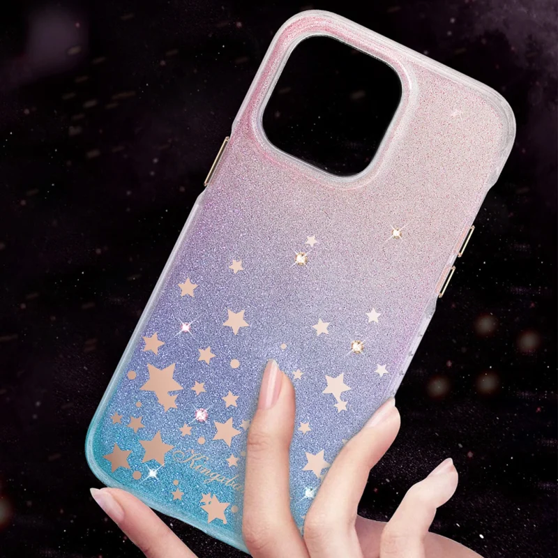 Kingxbar Heart Star Series etui iPhone 14 Pro Max etui w gwiazdki zodiac - obrazek 8