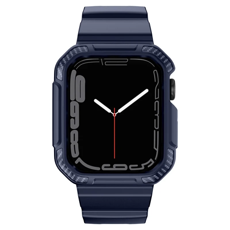 Kingxbar CYF106 2w1 pancerne etui Apple Watch SE, 9, 8, 7, 6, 5, 4, 3, 2, 1 (41, 40, 38 mm) z paskiem niebieskie - obrazek 3