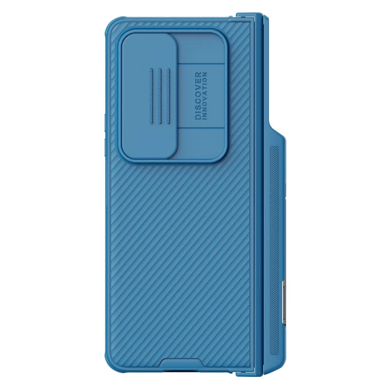 Nillkin CamShield Pro Case (suit) etui Samsung Galaxy Z Fold 4 pokrowiec z osłoną na aparat podstawka niebieskie - obrazek 2